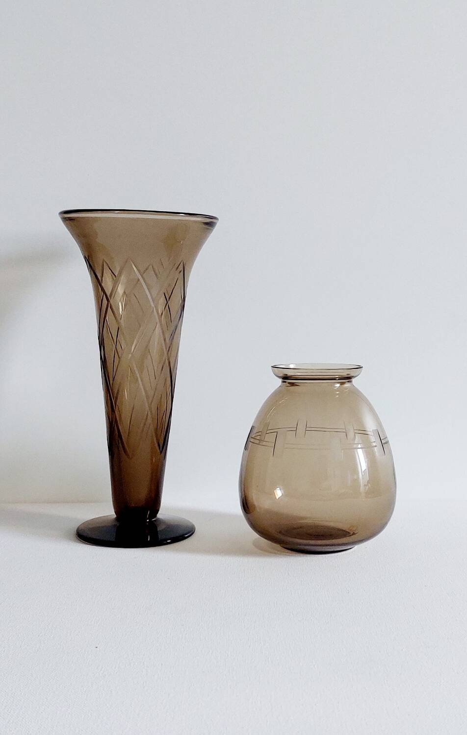 Pair of Art Deco style vases