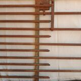 Old riveted metal gate