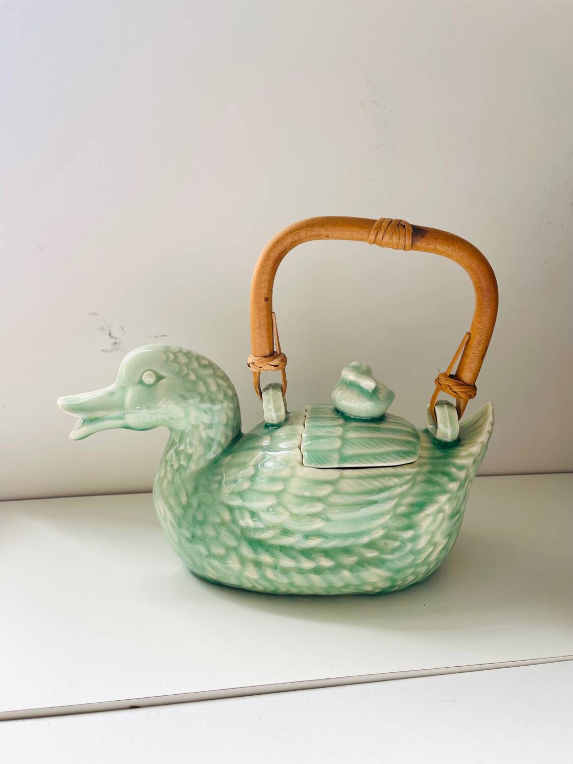 Vintage duck teapot