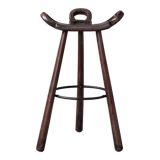 Brutalist Mid-Century 'Marbella' Bar Stool (2 Available)