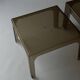 Smoked plastic coffee tables 1970
