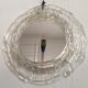 Round mirror with glass frame, 80s, 28cm