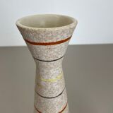 Set of Two Pottery Fat Lava Vases "Multi-Color" by Scheurich, Germany, 1970s