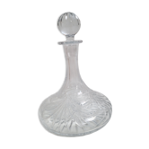 Chiseled crystal decanter