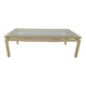 Glass and metal coffee table Pierre Vandel