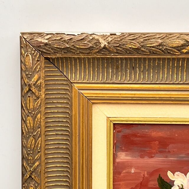 Still life painting with bouquet