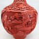 Chinese vase in red lacquer