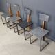 Vintage industrial chairs, 1970s - set of 4