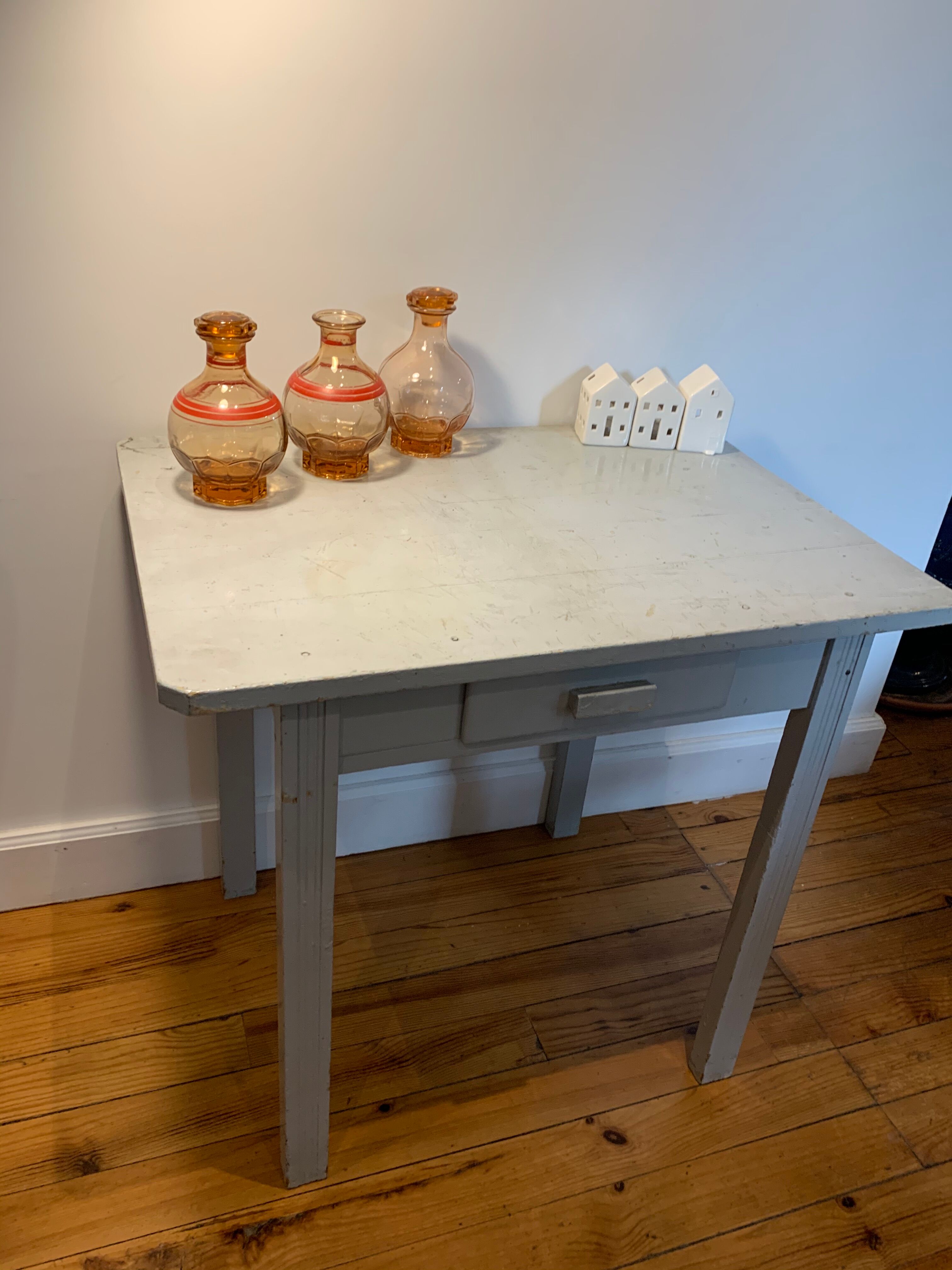 Light blue farm table