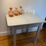 Light blue farm table