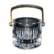 Glaçon Avignon ice bucket in Saint-Louis crystal with BAR WHISKY label