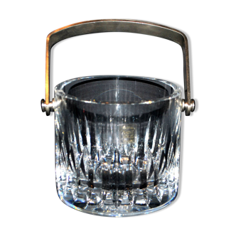 Glaçon Avignon ice bucket in Saint-Louis crystal with BAR WHISKY label