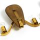 Pair of large heavy Mid Century brass wall lights from a German church