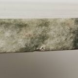 Marble and wrought iron coffee table