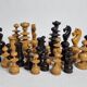Antique boxwood chess set, Regency style, late 19th - early 20th century, complete, 10.5 cm