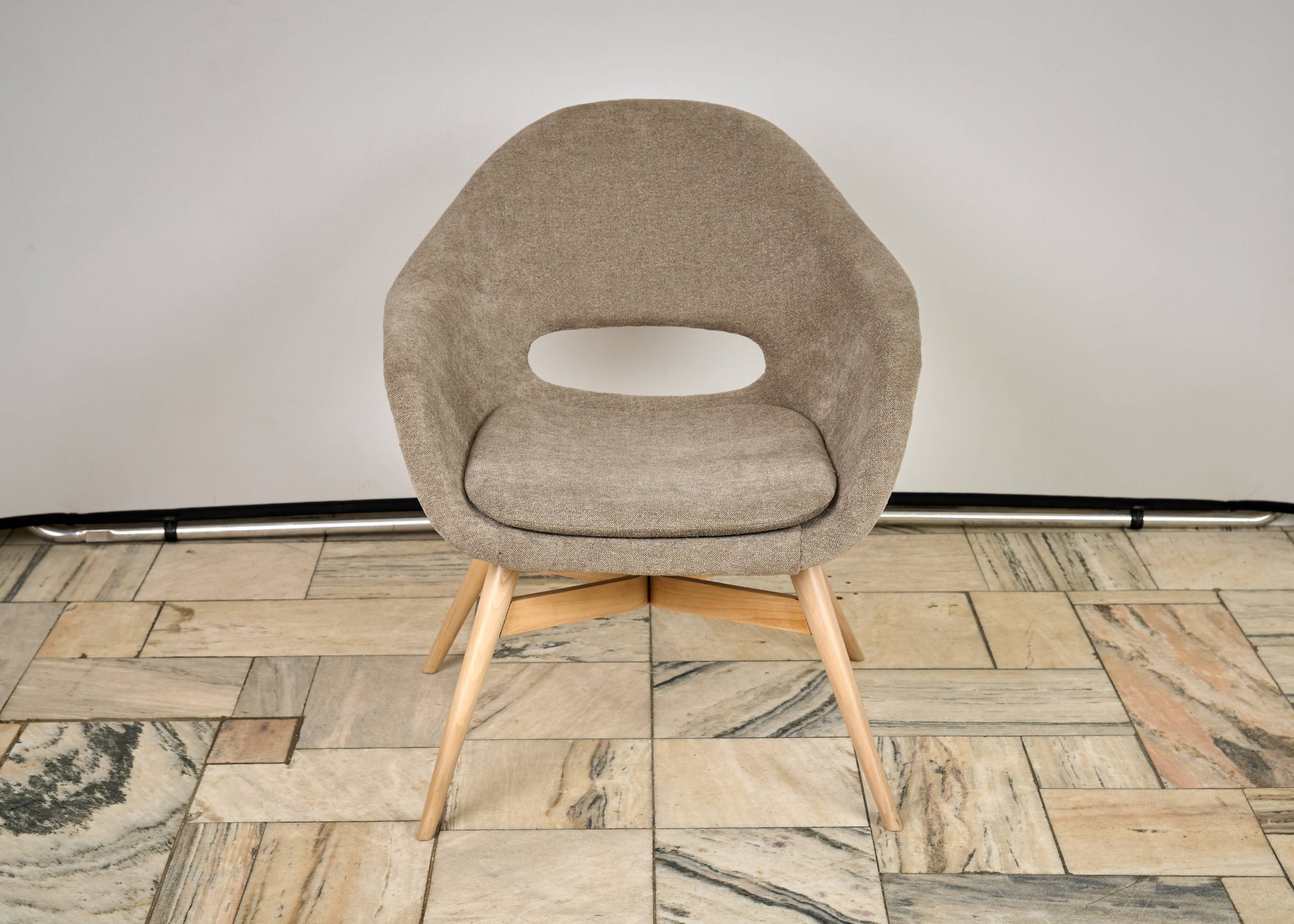 Shell Lounge Chair by Miroslav Navratil, 1960s, Czechoslovakia