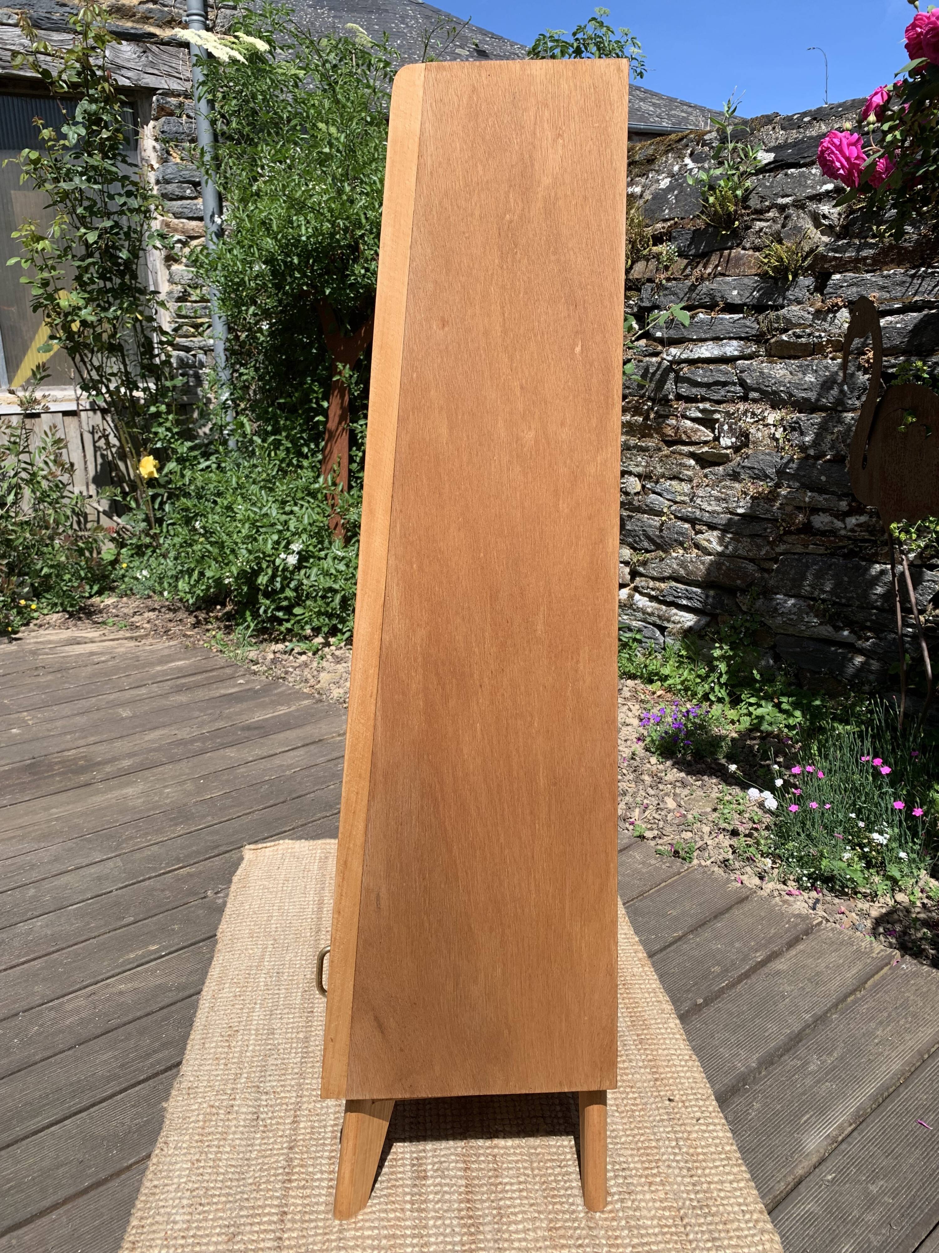 Vintage compass foot bookcase