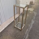 Vintage metal and glass column