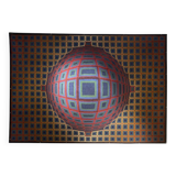 "Vega" Op-Art carpet in the style of Vasarely, 1970s