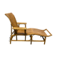 Wicker rattan chaise longue