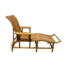 Chaise longue rotin osier