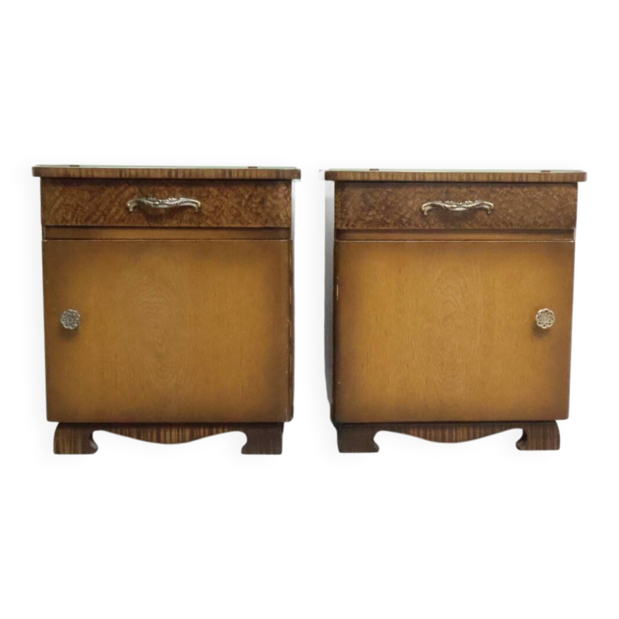 Set vintage nachtkastjes Jaren 70