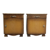 Set vintage nachtkastjes Jaren 70