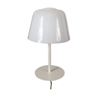 Vintage table lamp/ white bedside table, Leucos