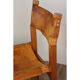 Chaise vintage Maison Regain en orme et cuir 1970