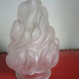 Old flame tulip frosted glass - Torch 17cm