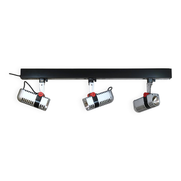 Set of 3 roger tallon vintage erco halogen spots - rare model 33727 - 1975