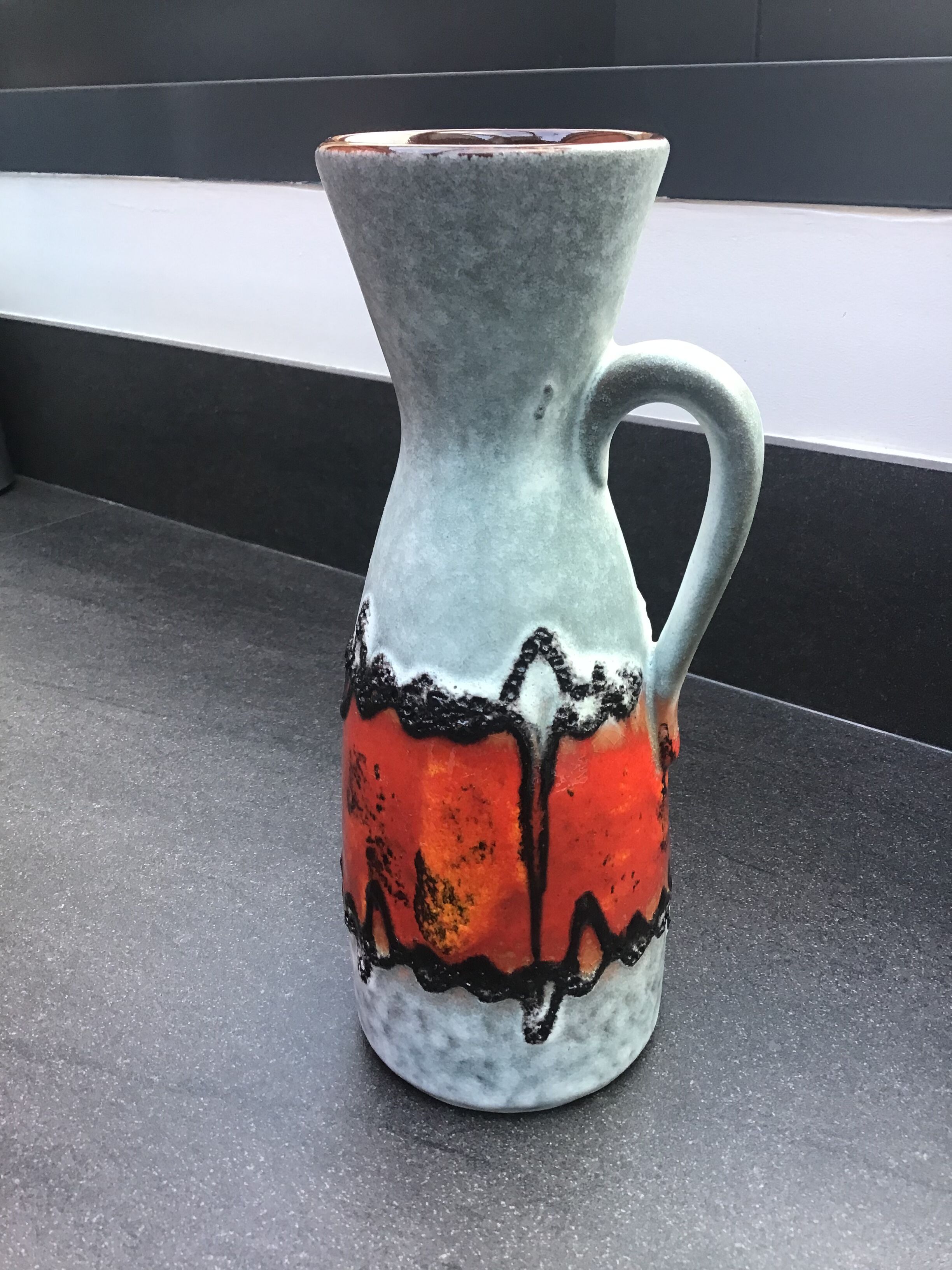 Vase Fat lava Carstens Tonnieshof West Germany
