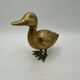 Vintage brass duck