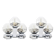 Pair of Two Wall Sconces by Motoko Ishii for Staff, Germany, 1970s