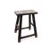 Rectangular stool in raw black elm.