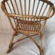 Fauteuil corbeille enfant en rotin