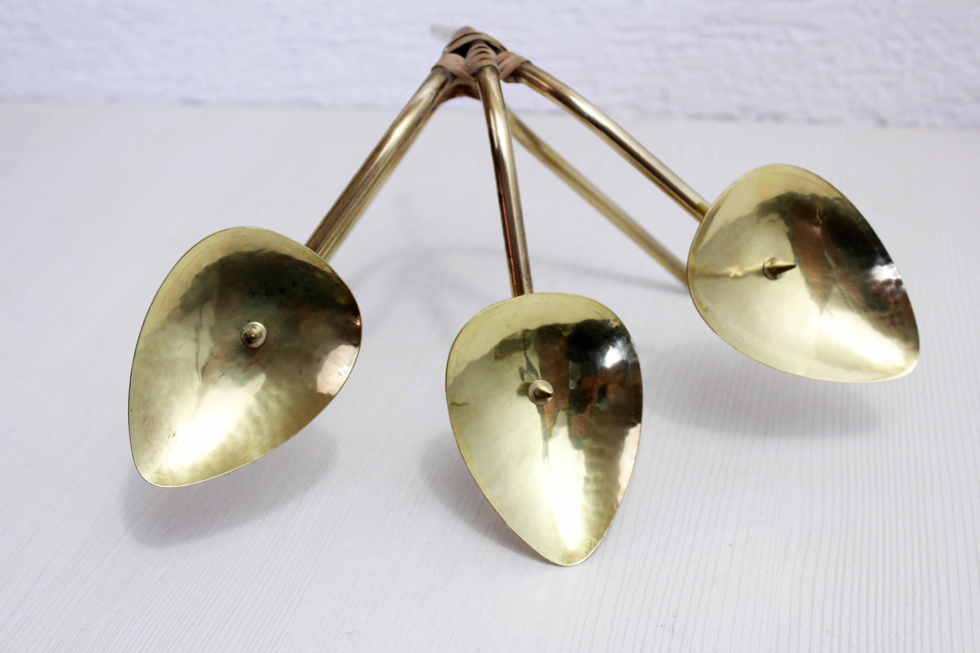 50s candle holder in Carl Auböck style