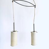 Double Pendant Lamp from Rotaflex, 1950s