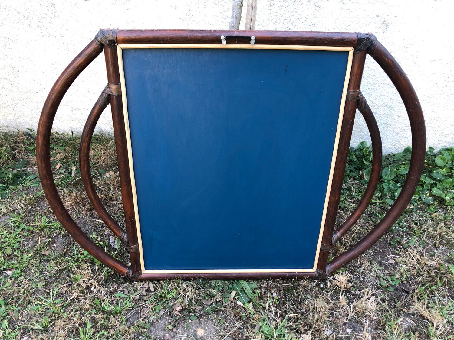 Vintage bamboo/rattan mirror