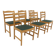 Set of 6 Scandinavian oak chairs, Sweden, 1960.