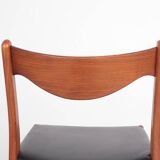 Teak and leather chairs by Arne Wahl Iversen for Glyngøre Stolefabrik, 1960