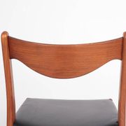 Teak and leather chairs by Arne Wahl Iversen for Glyngøre Stolefabrik, 1960