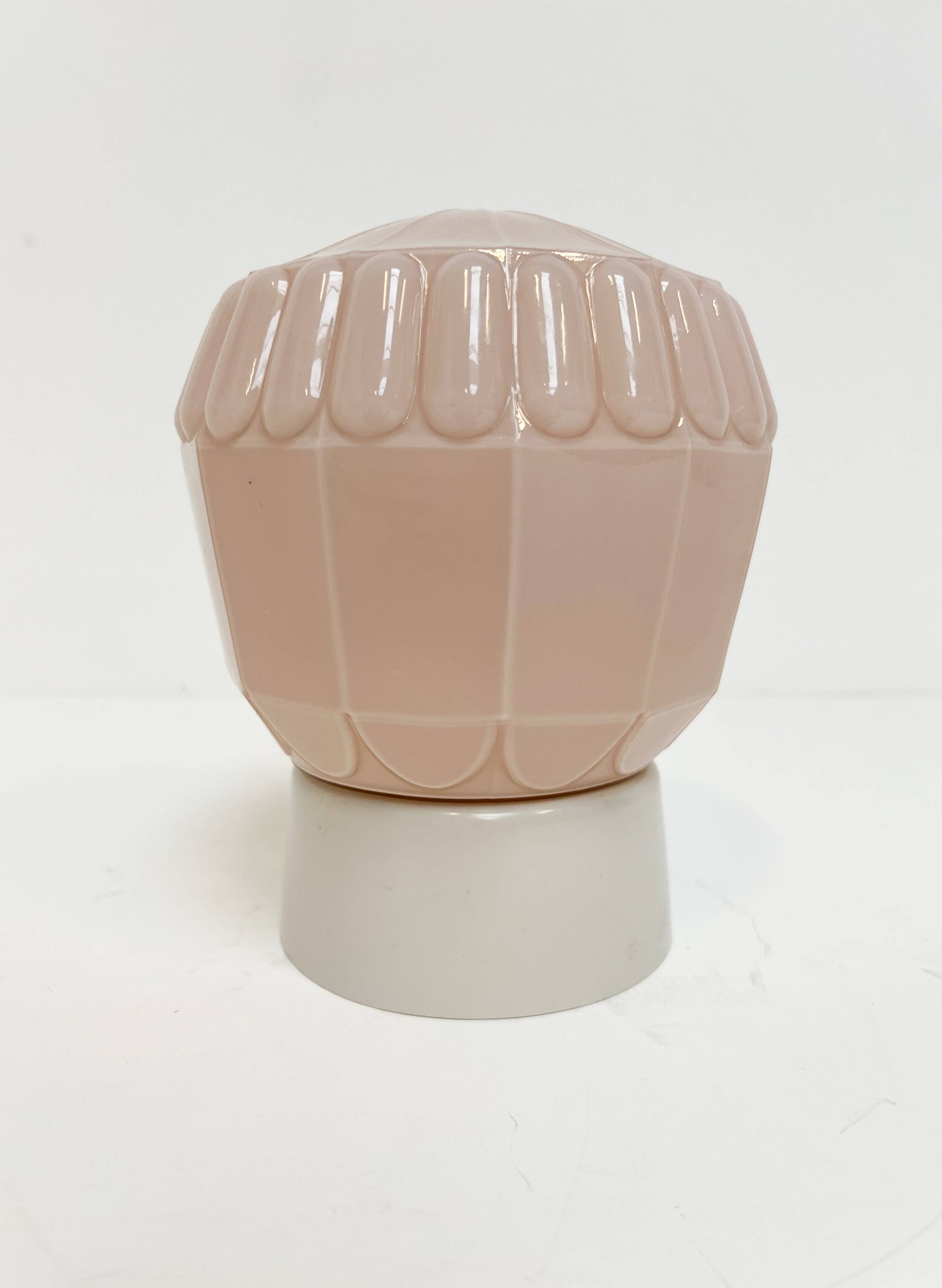 Art Deco pink Thabur ceiling lamp, 1930s