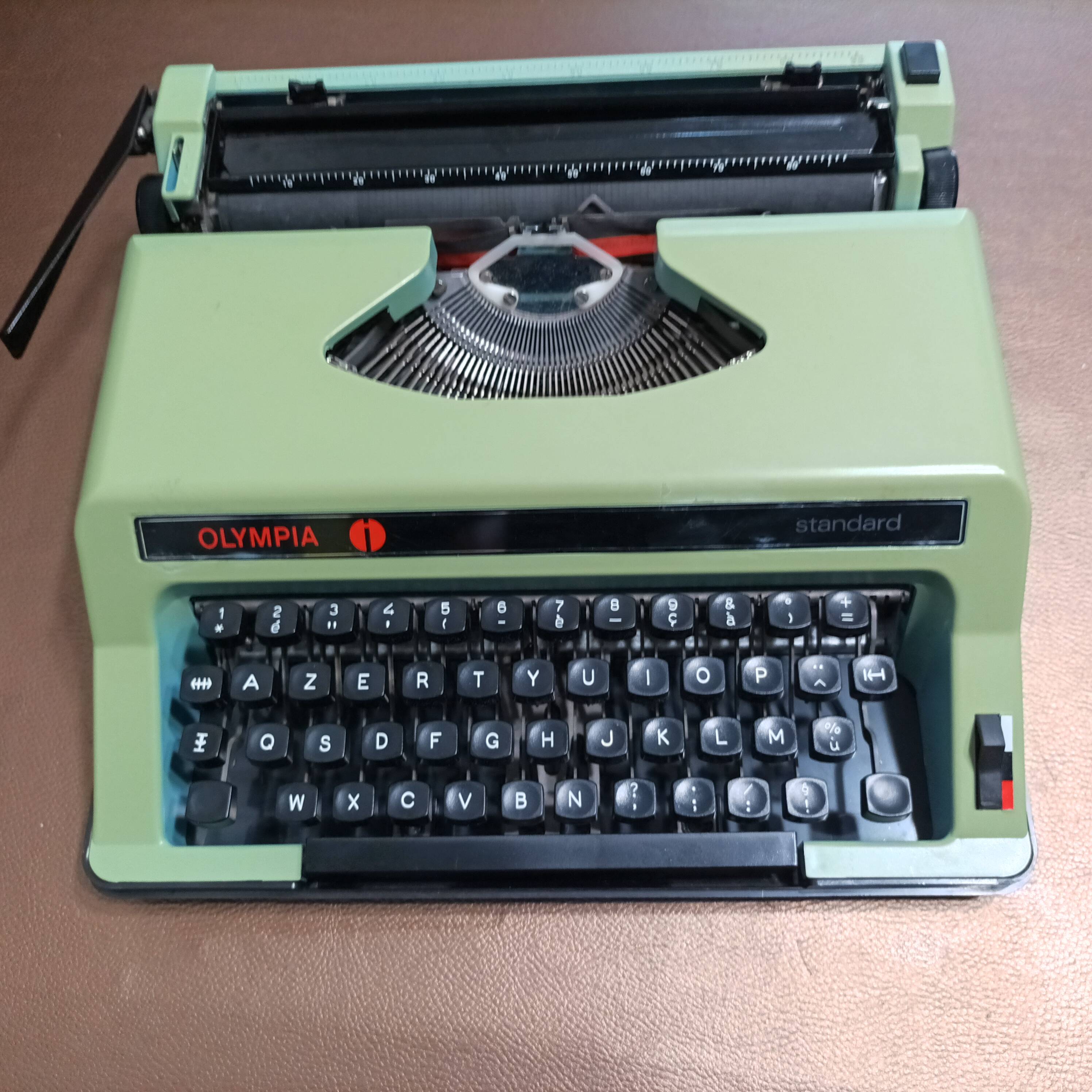 Olympia Standard Green/Blue Typewriter