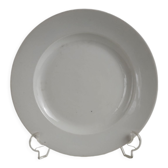 Plat rond semi-creux Porcelaine épaisse XIXème