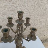 Paire de chandeliers en bronze