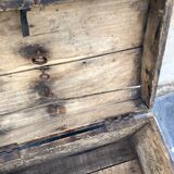 Old small wooden trunk