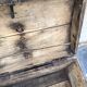 Old small wooden trunk