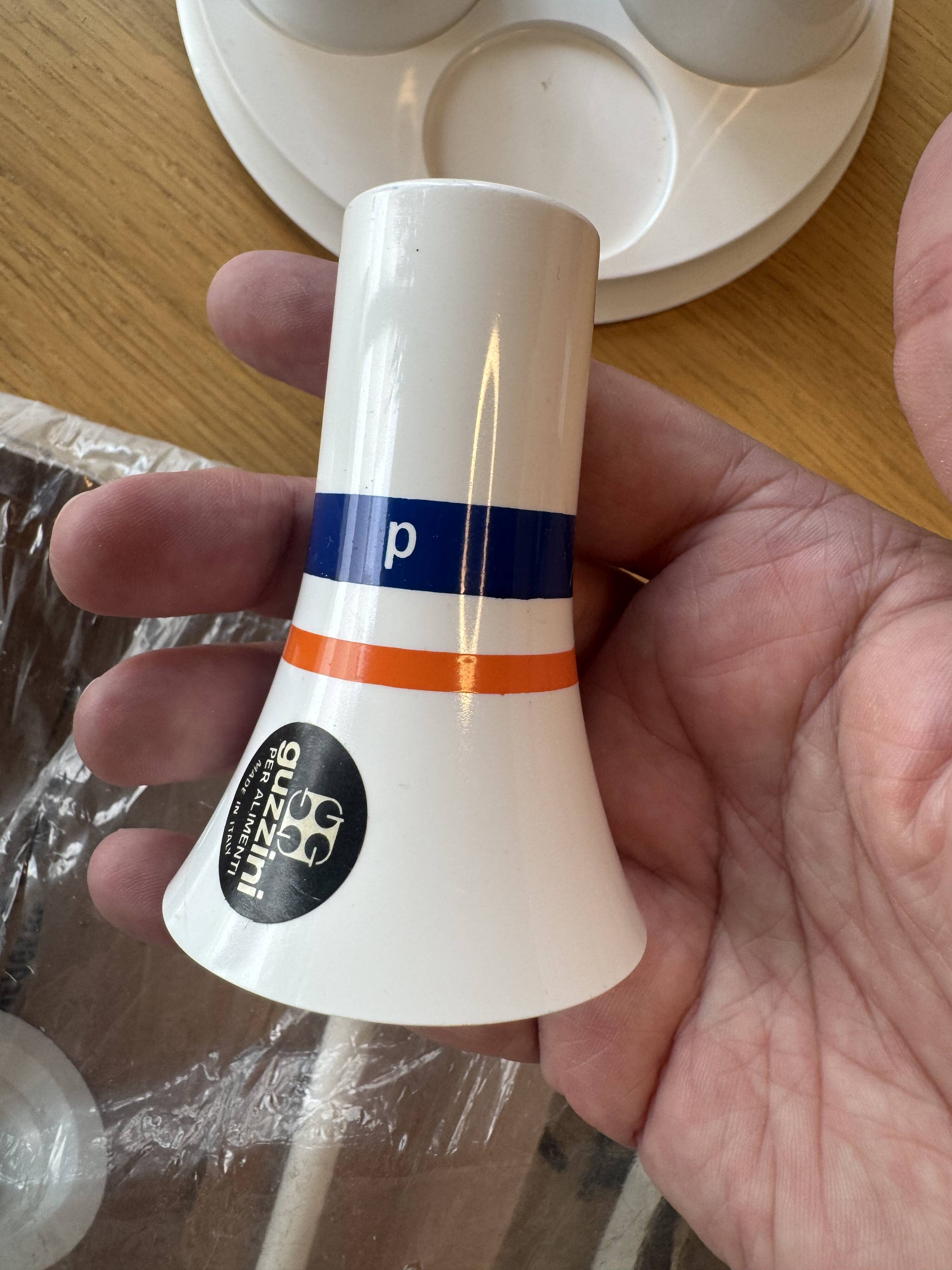 Service à condiments Guzzini “Pagoda”, Italie 1970