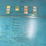 World map, replogle terrestrial globe Horizon Mondiale, Chicago 1970, works
